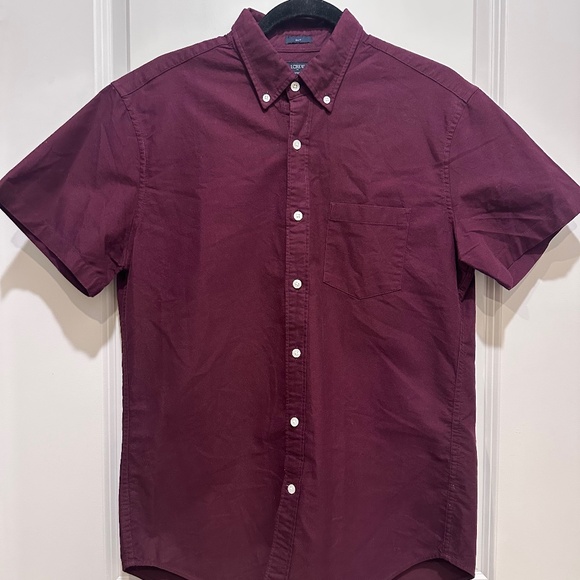 J. Crew Burgundy Button-Down Shirt - Picture 1 of 4